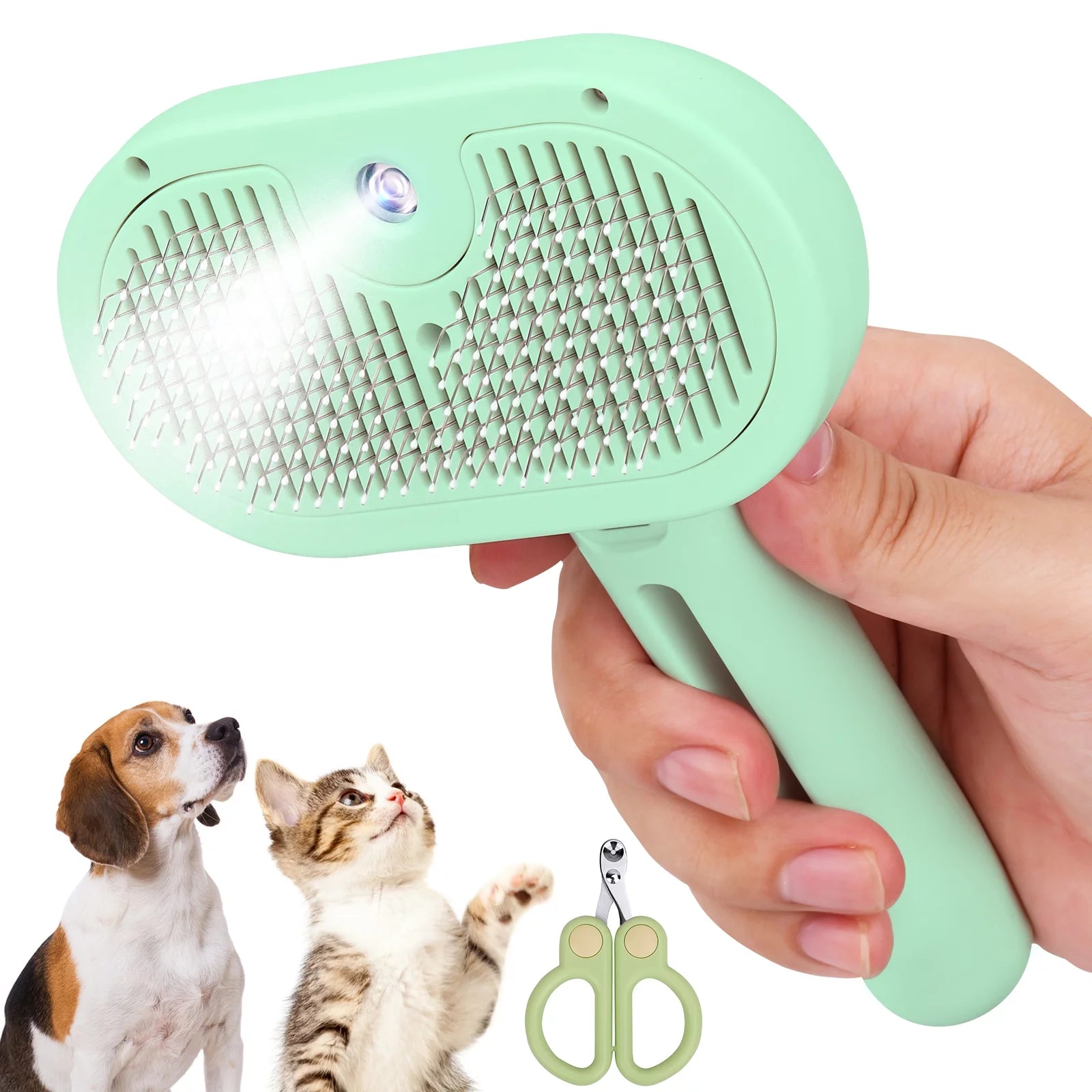 Pet Pal Steam Brush 2.0 Grooming Kit