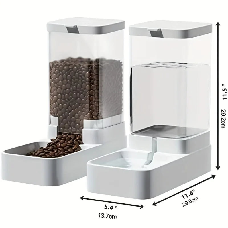 Gravity Pet Feeder & Water Dispenser