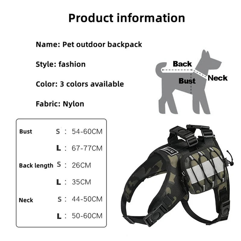 Tactical Dog Backpack