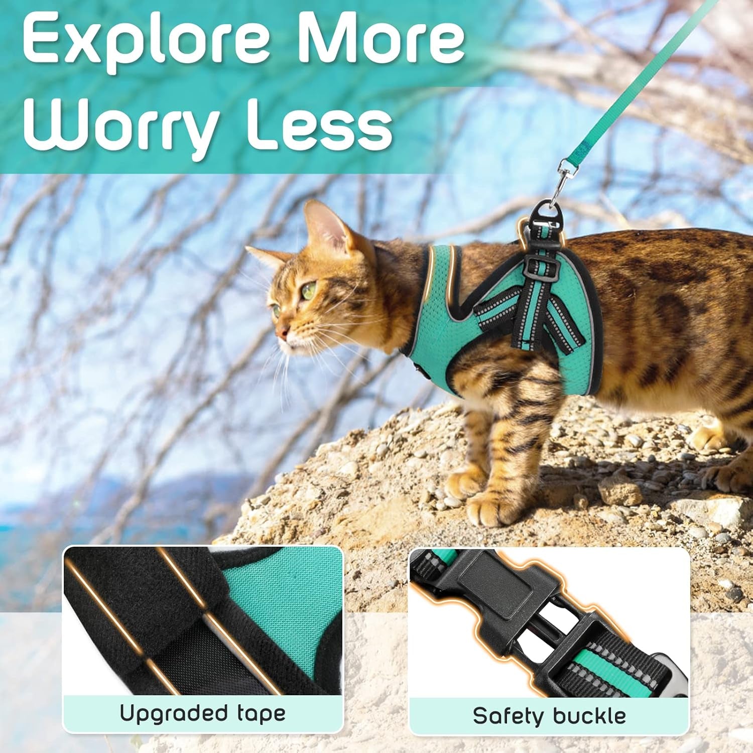 Cat Harness and Leash Set