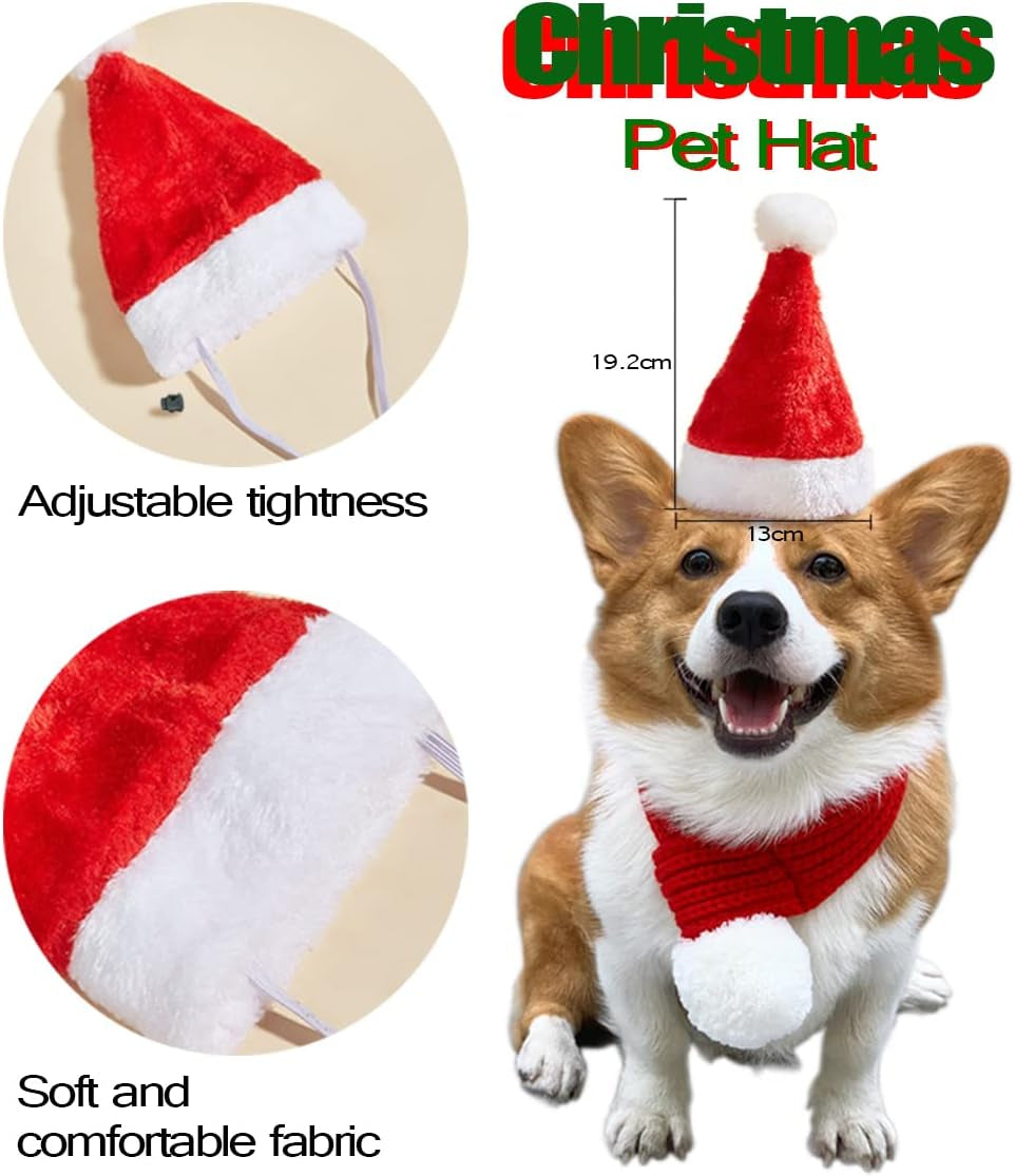 3 Piece Santa Pet Outfit